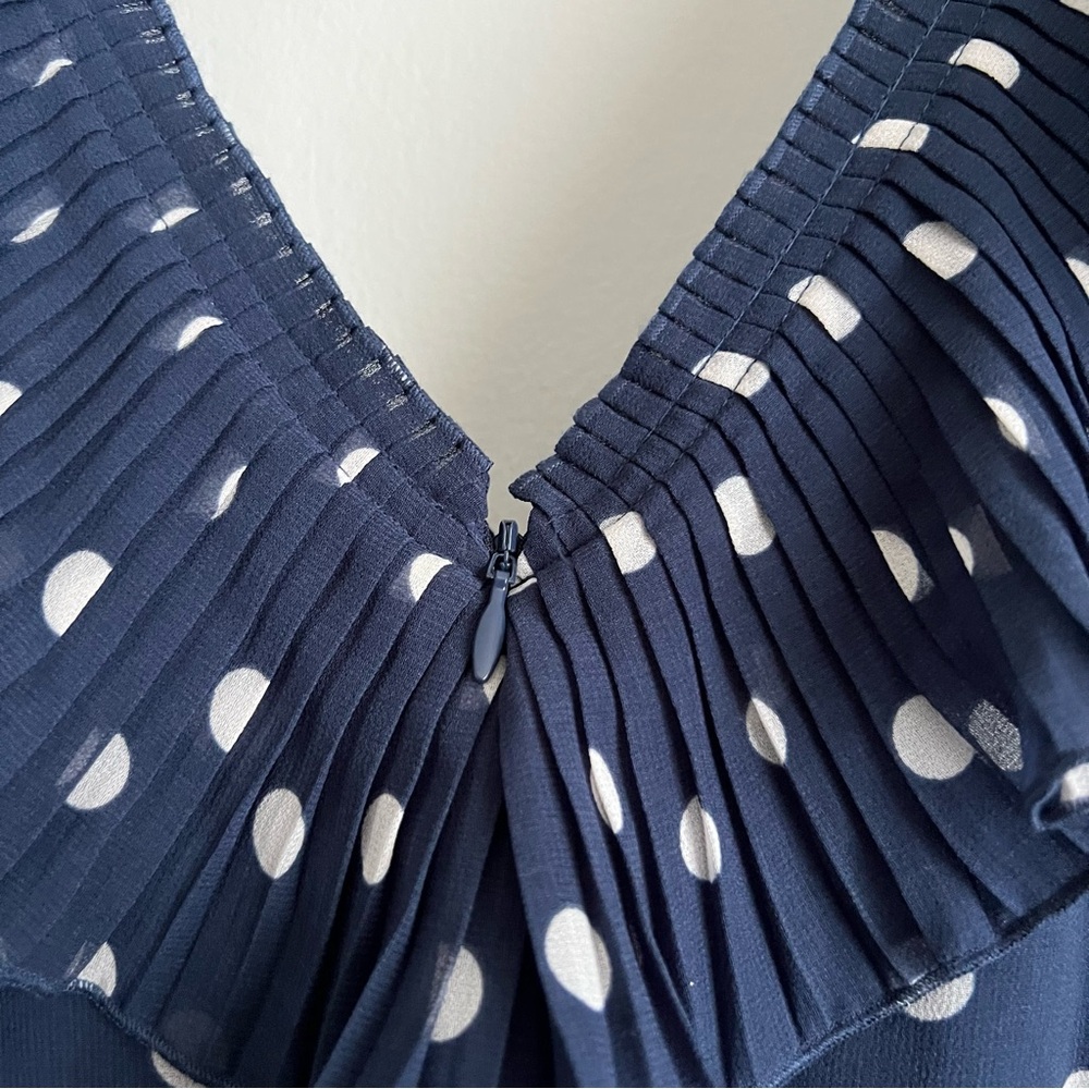 Sezane Rachelle Dress - Polka Dot Navy - Picture 5 of 10